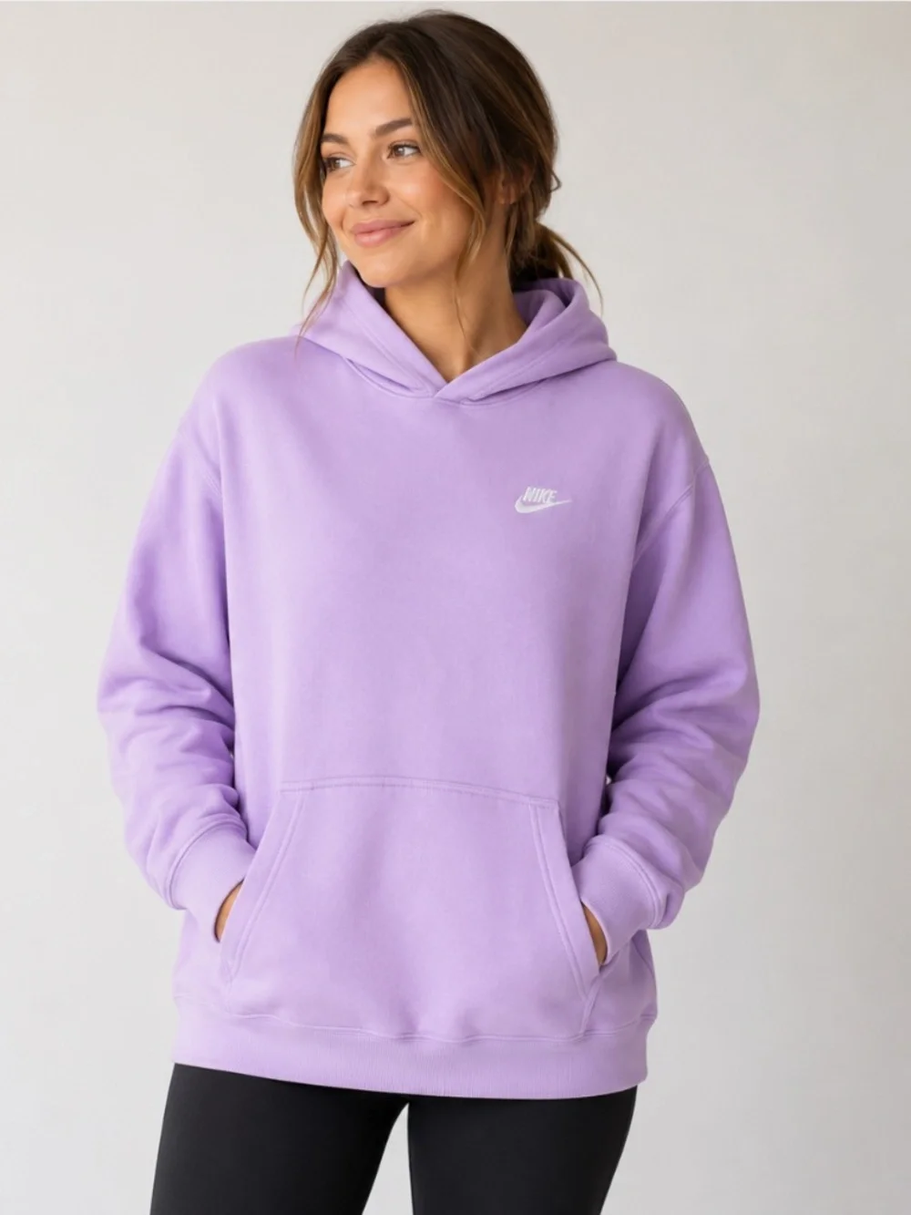 Nike Women's Lavender Hoodie with White Swoosh, size XL - Picture 1 of 12